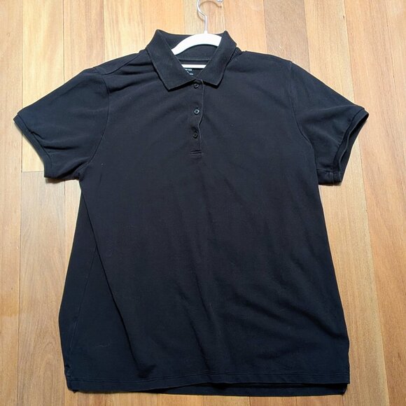 Uniqlo Size XL Men's Polo Button Collar Black - Picture 1 of 5